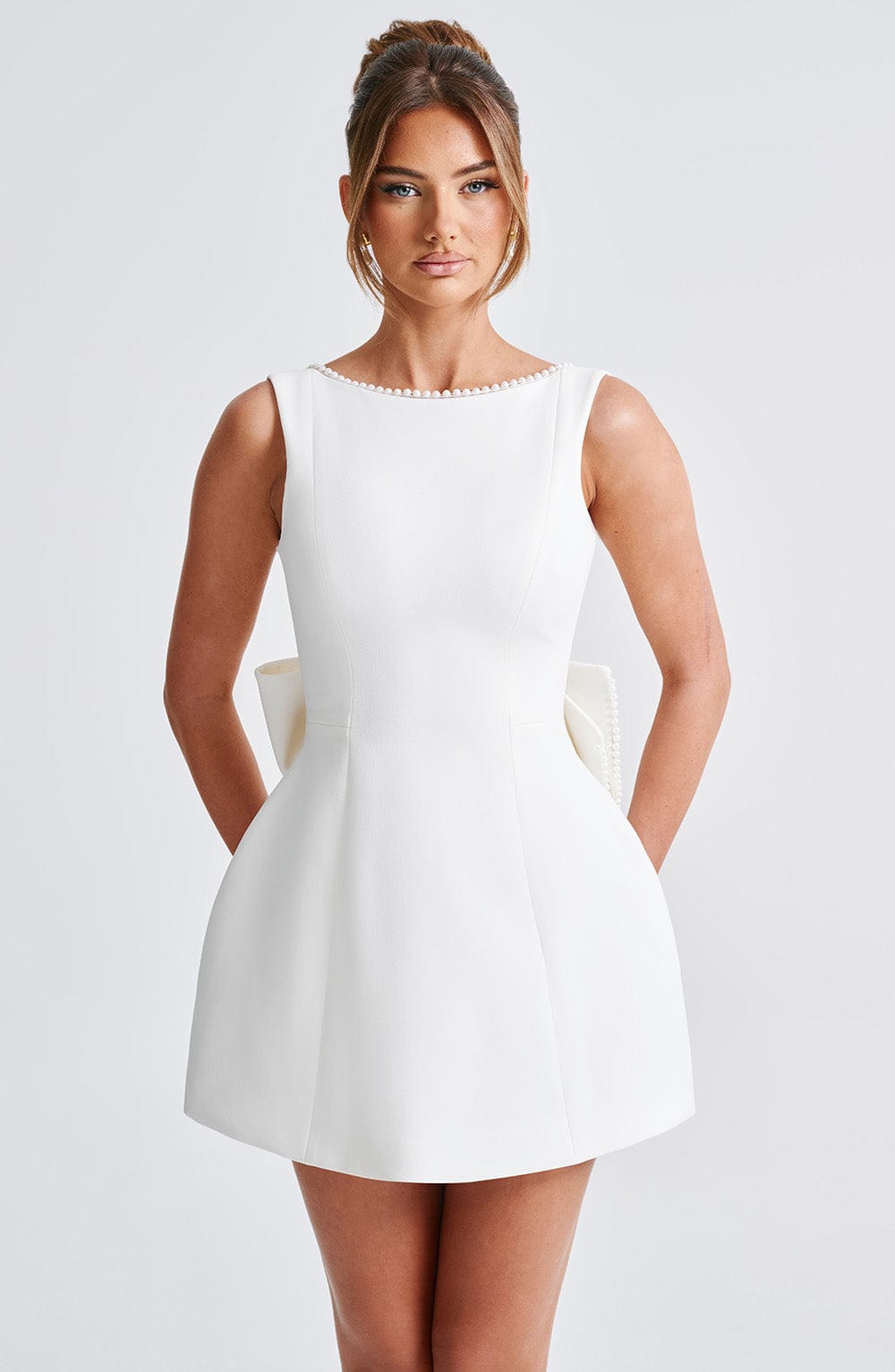 Carrie Mini Elbise - Beyaz