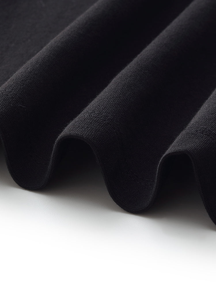 Triacetate Örgü Yelek Elbise ve Çizgili Açık Örgü Kazak İki Parçalı Takım