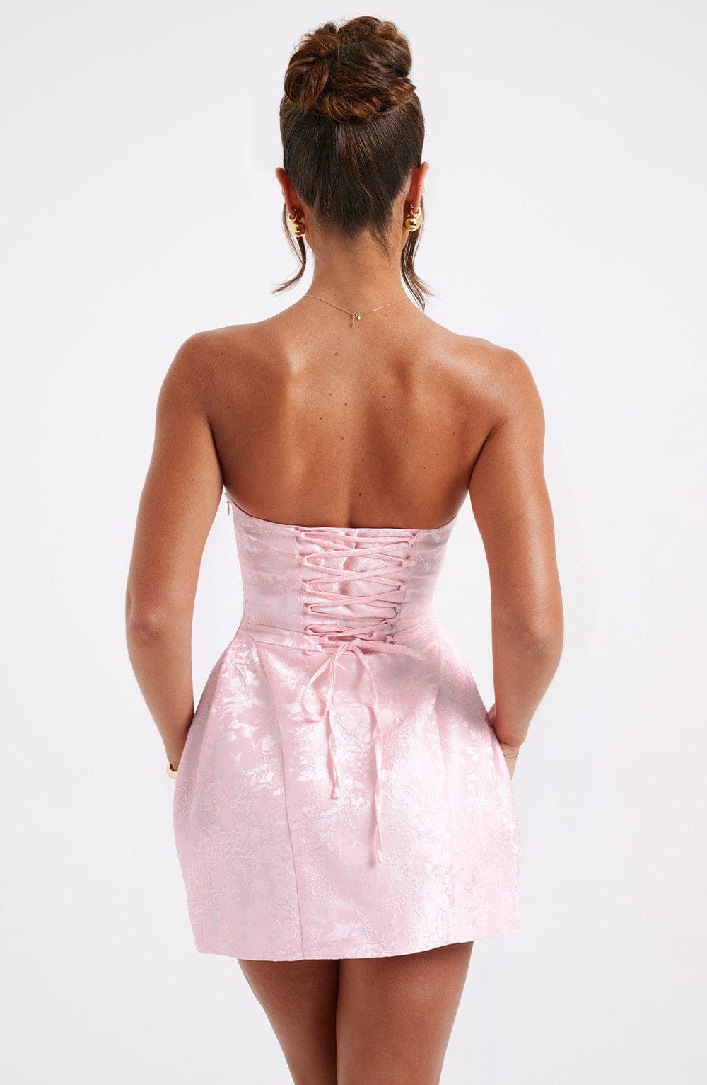 Elenora Mini Elbise - Pembe