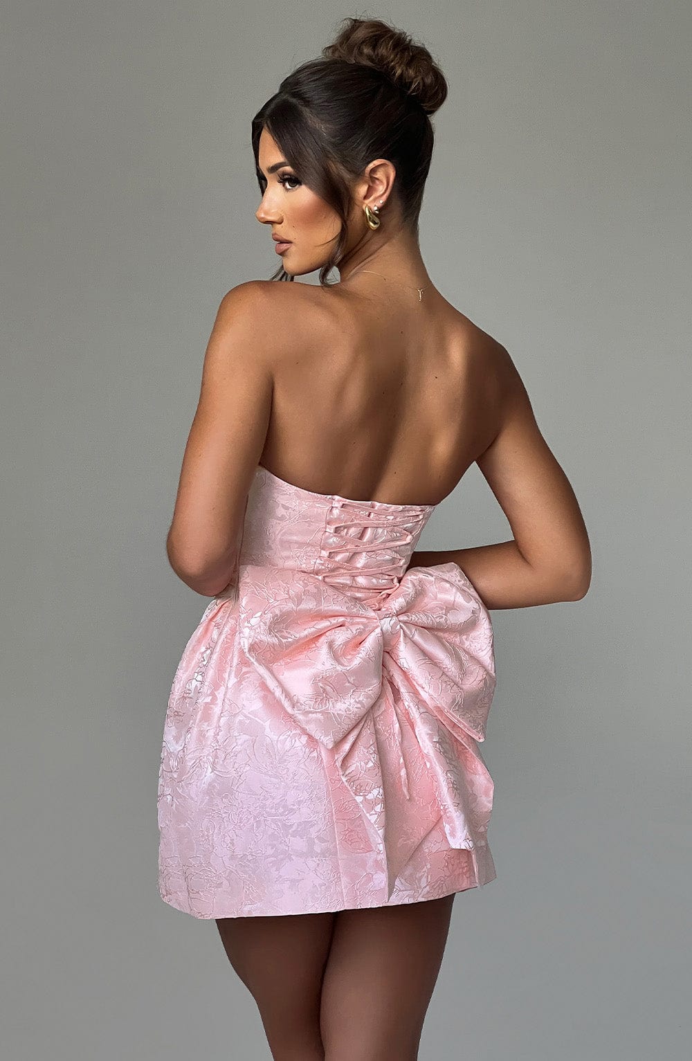 Elenora Mini Elbise - Pembe