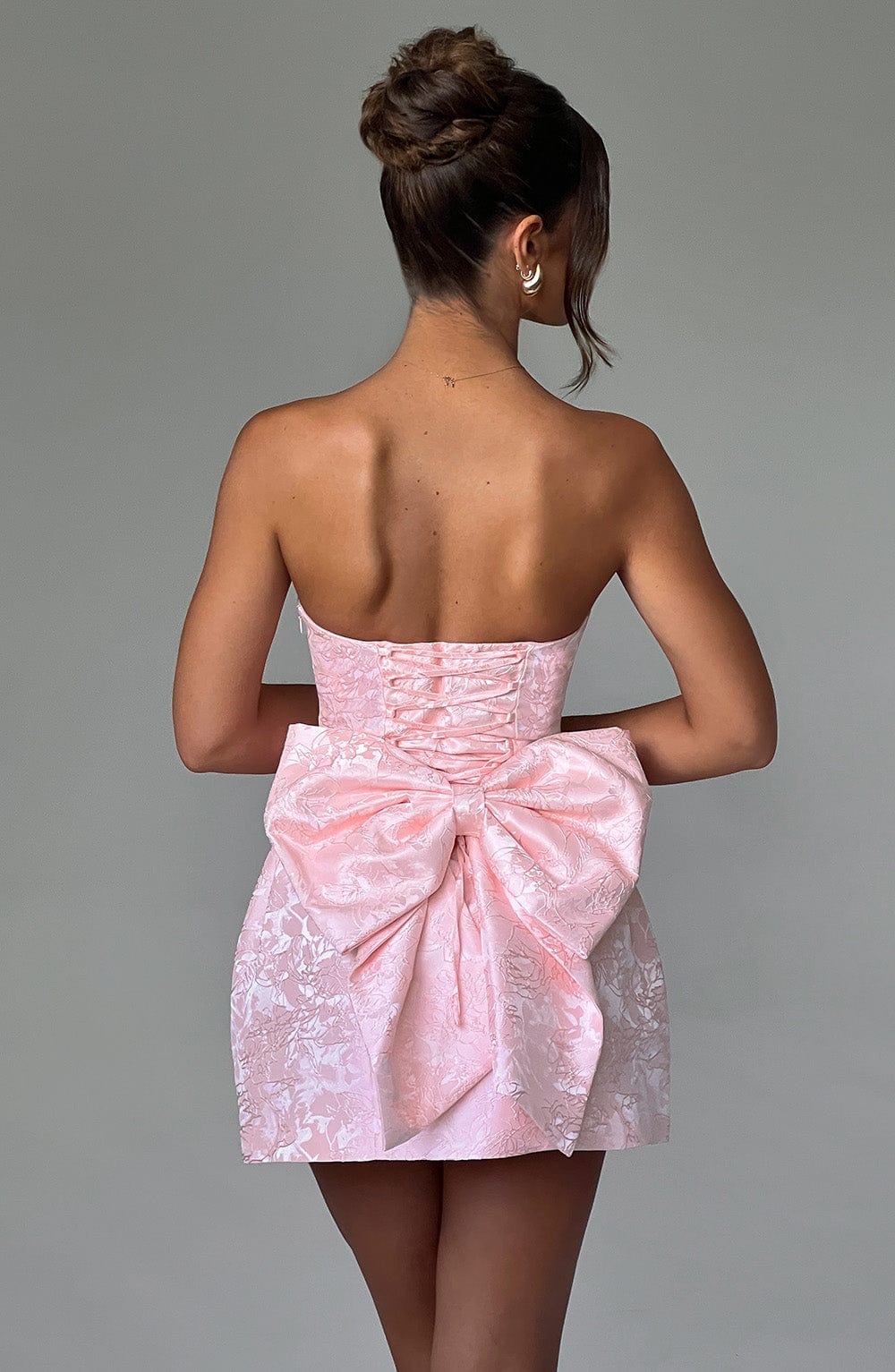 Elenora Mini Elbise - Pembe