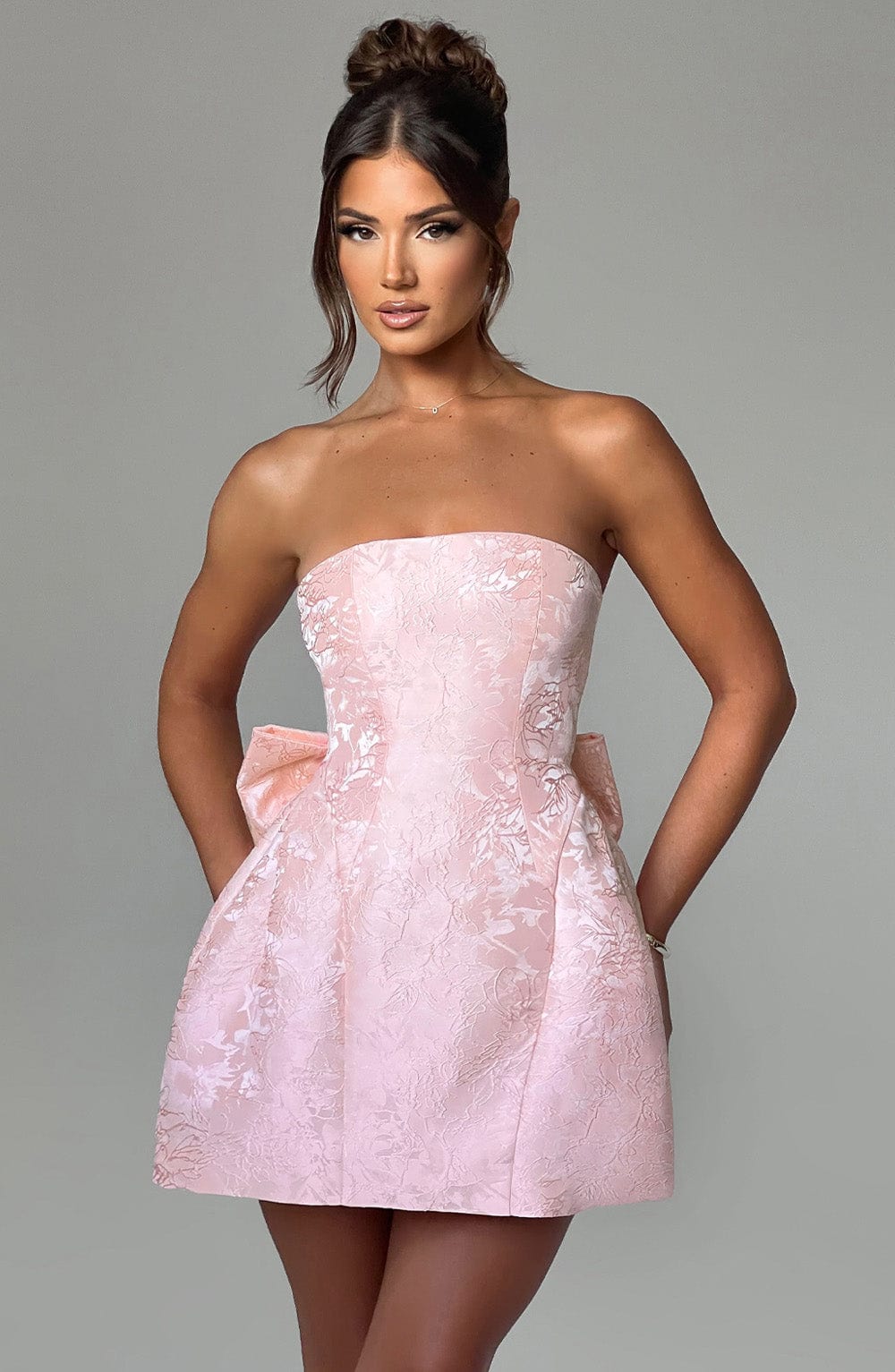 Elenora Mini Elbise - Pembe