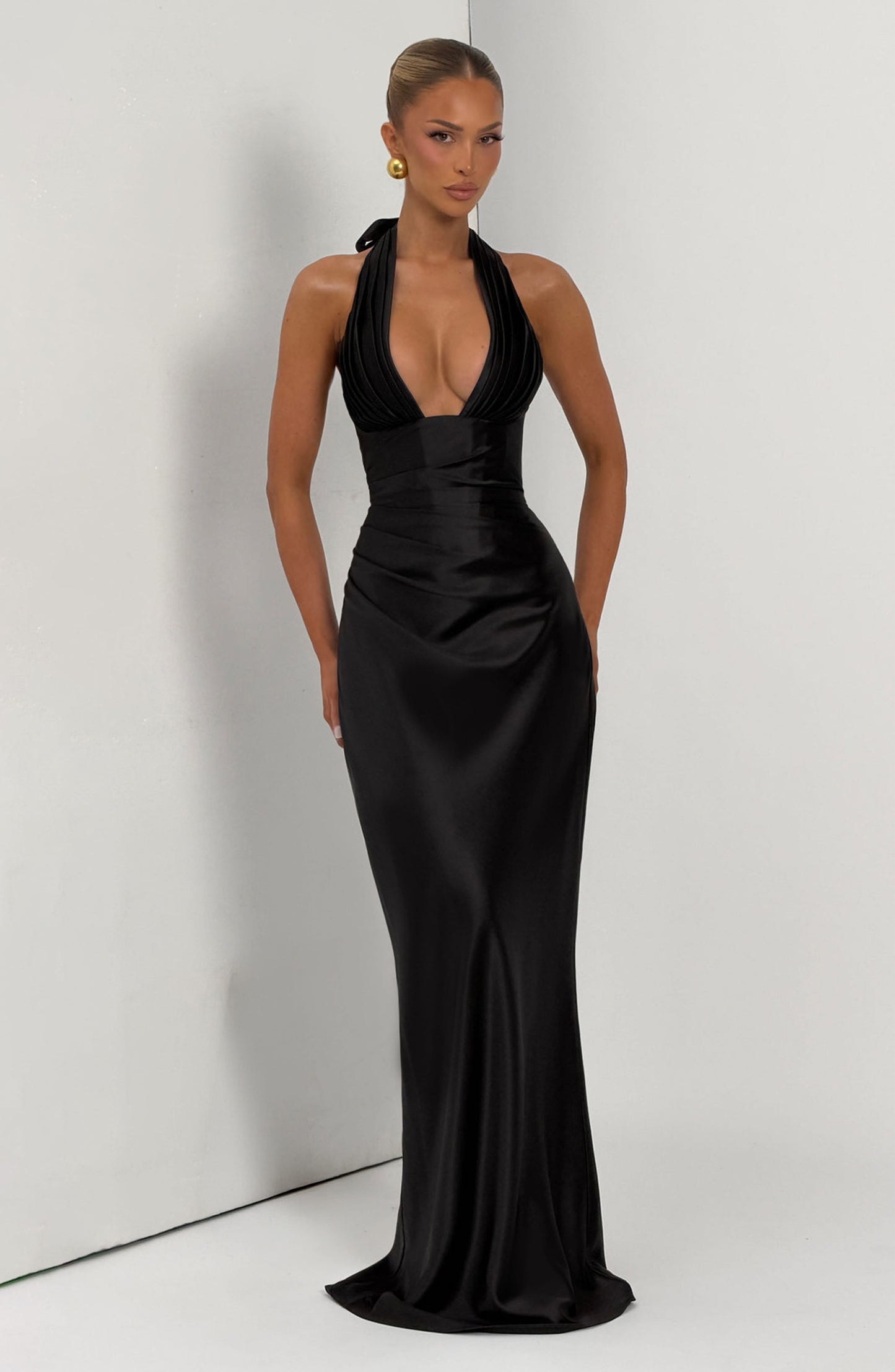 Elowen Maxi Elbise - Siyah