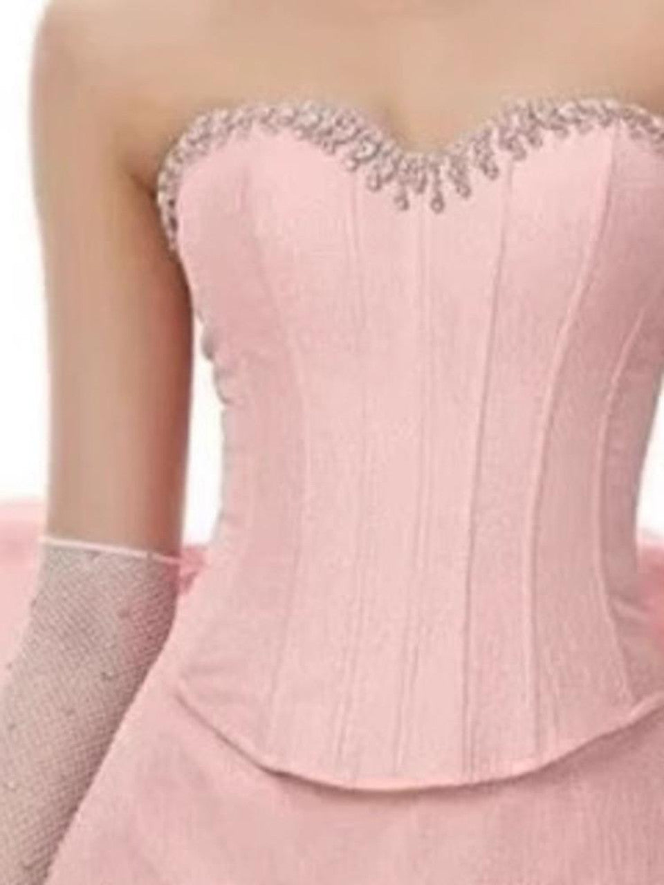 Rhinestone İki Parçalı Mini Elbise