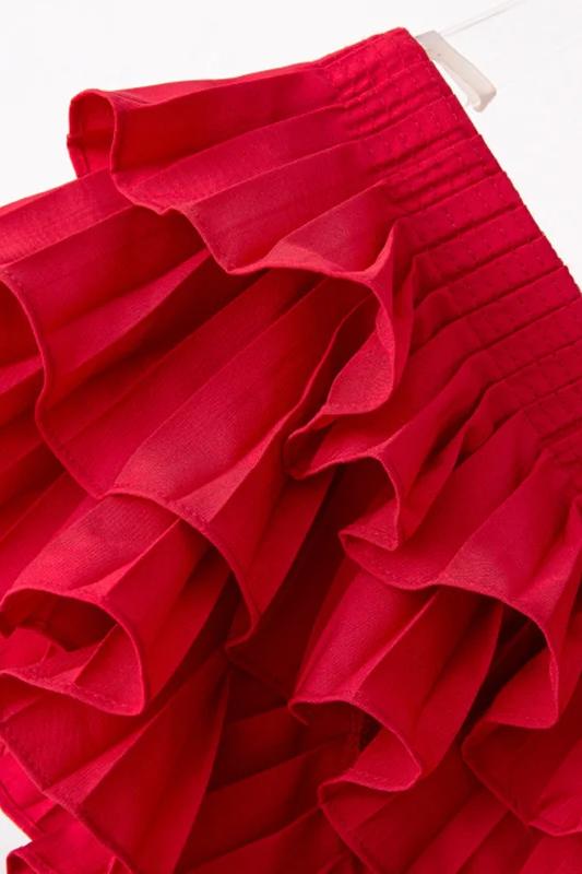 Bluzka Seraphina z falbaną i dekoltem w serek