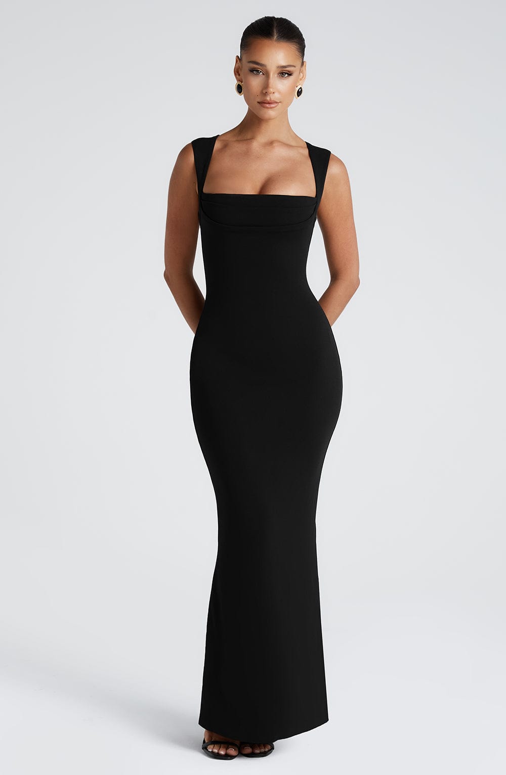 Helena Maxi Elbise - Siyah