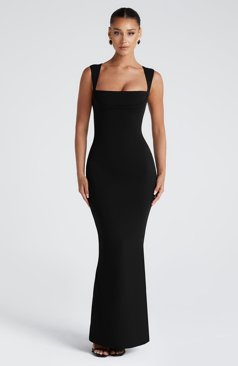 Helena Maxi Elbise - Siyah