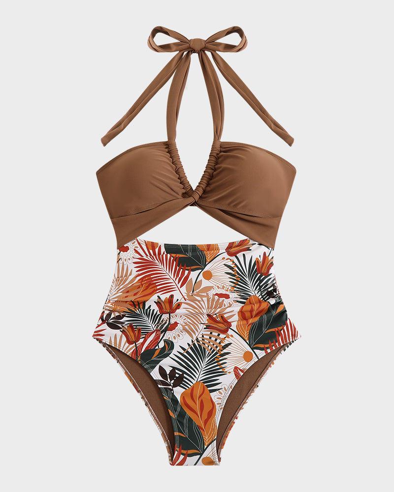 Halter Yaka Tek Parça Mayo