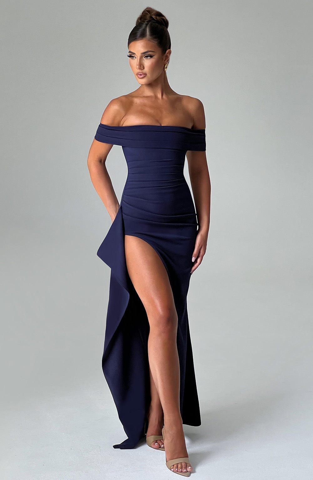 Joyce Maxi Elbise - Lacivert