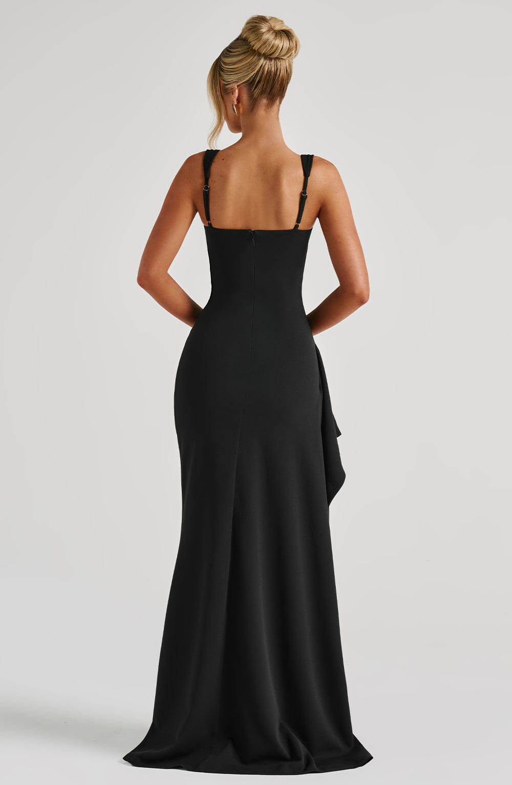 Katana Maxi Elbise - Siyah
