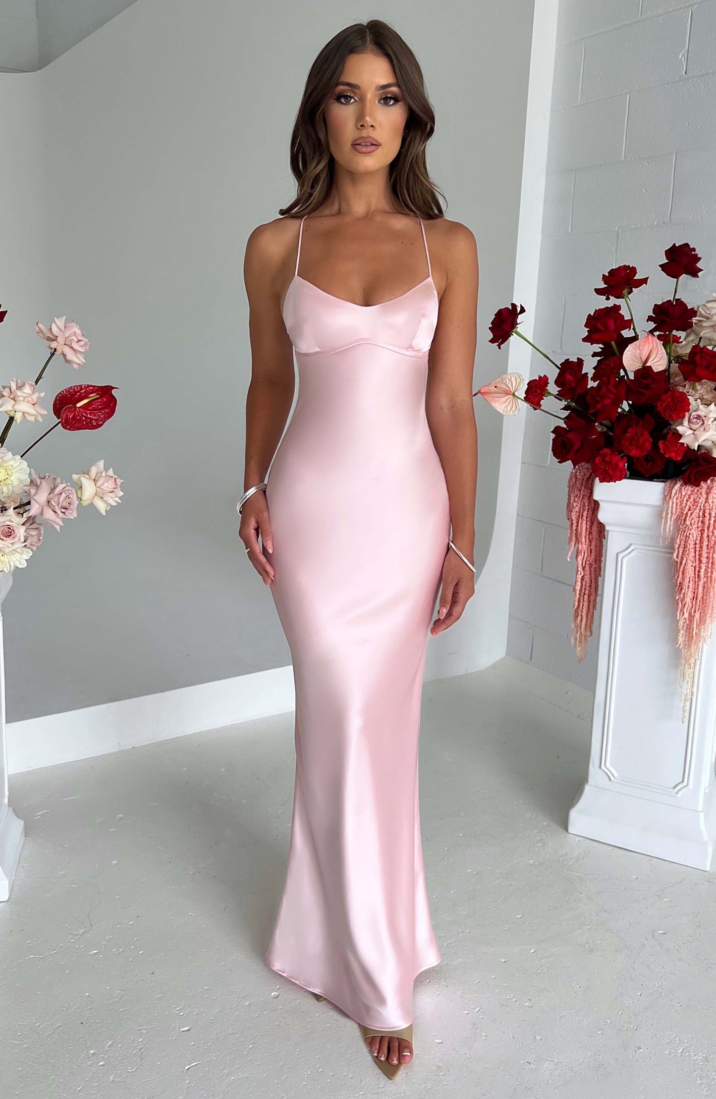Malika Maksi Elbise - Pembe