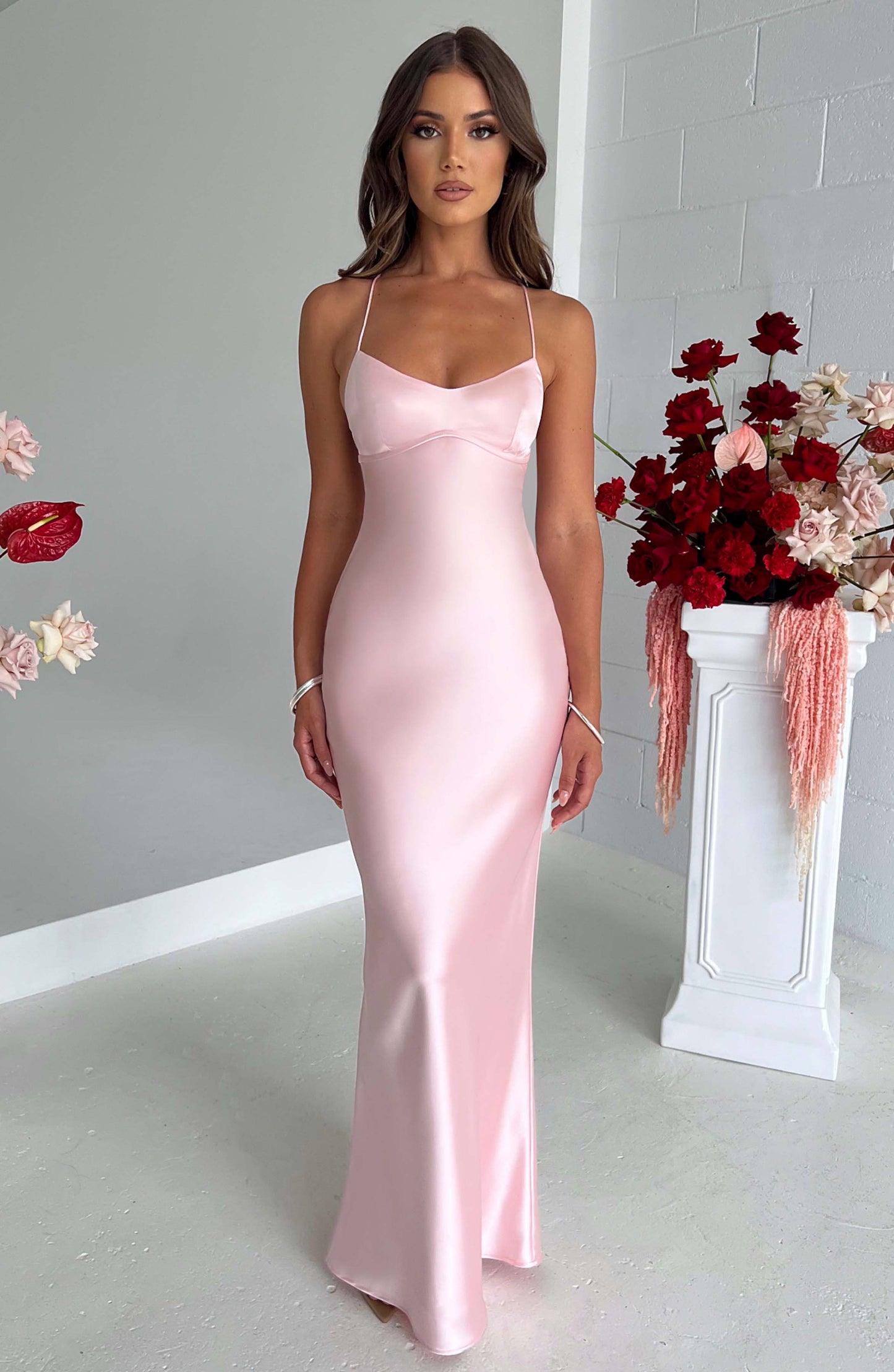 Malika Maksi Elbise - Pembe