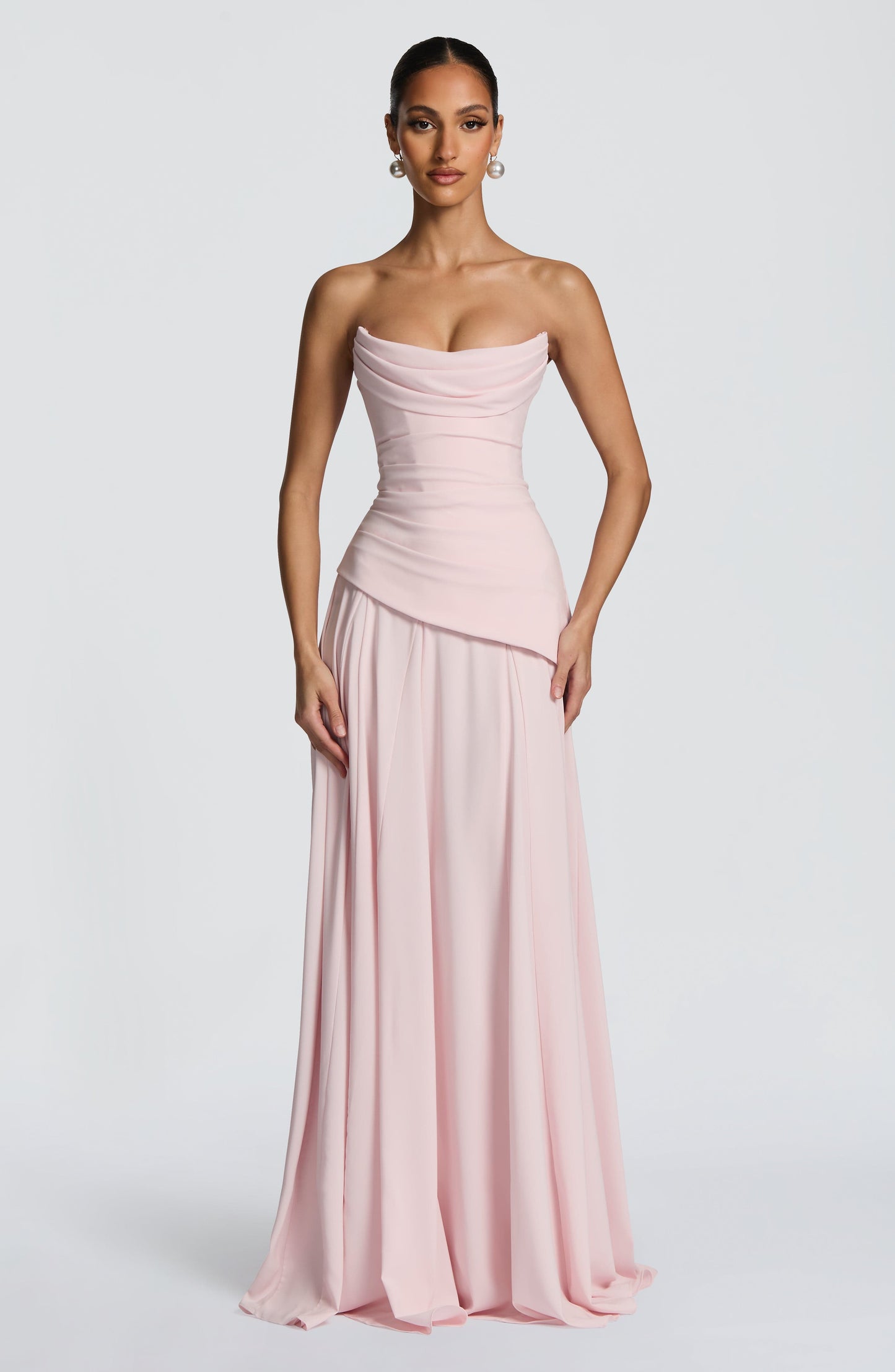 Patricia Maxi Elbise - Pembe