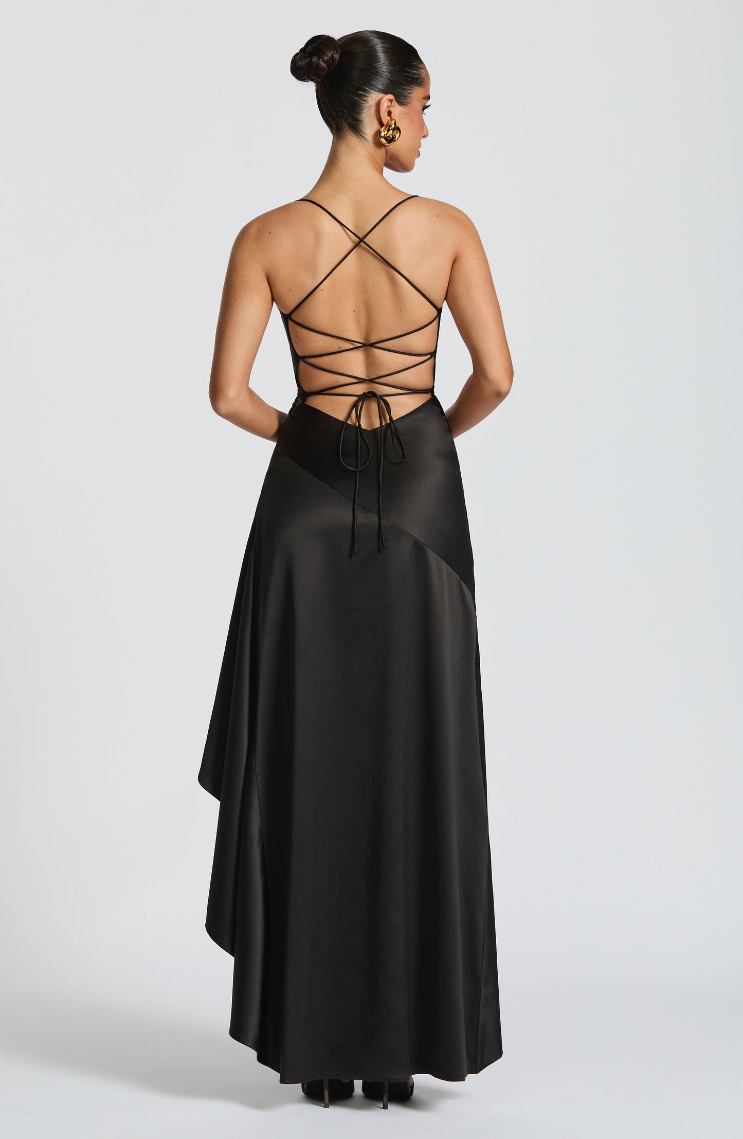 Samira Maxi Elbise - Siyah