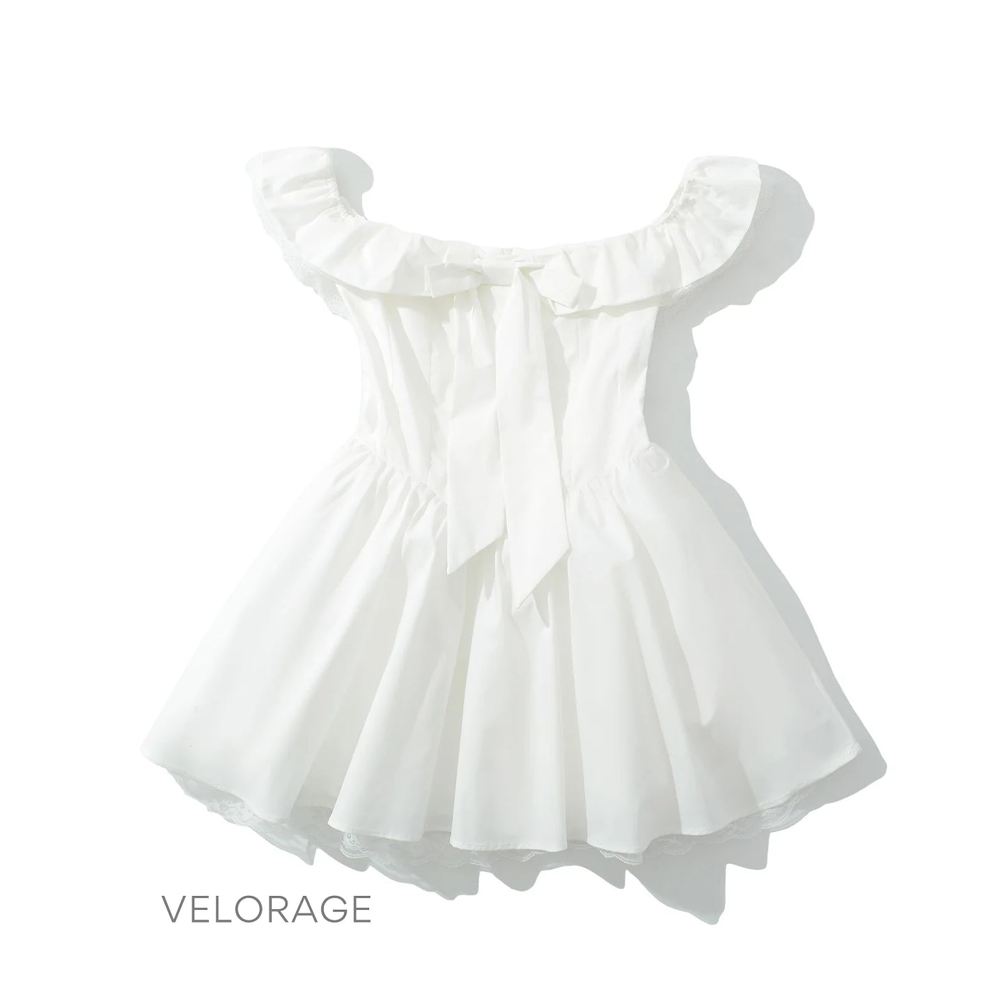 Gittel Fiyonklu Bardot Mini Elbise