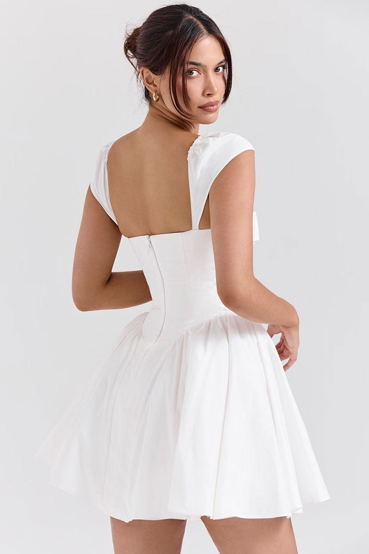 Vintage Parti Mini Elbise