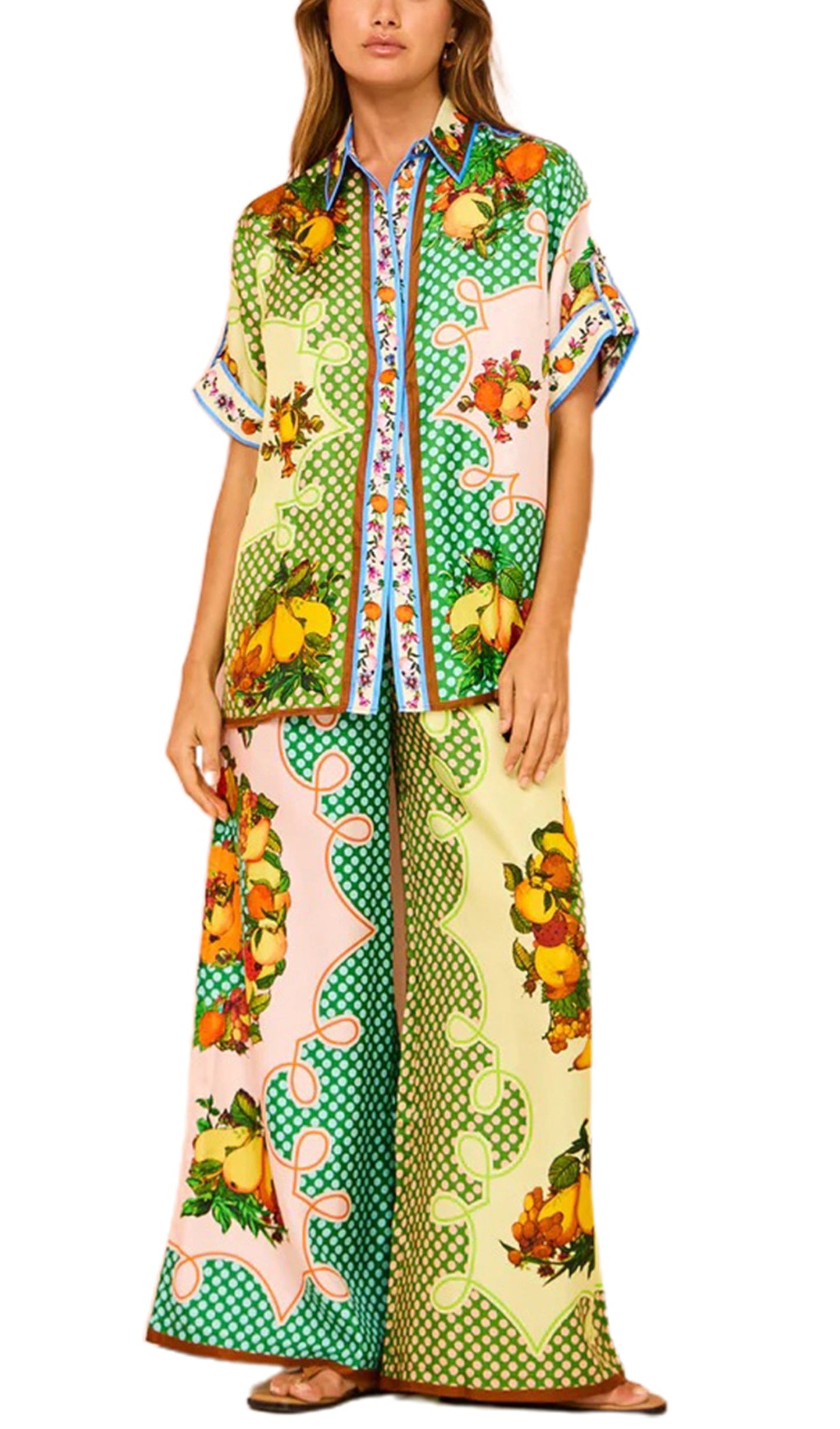 Kıyafetler Hawai İki Parça Set