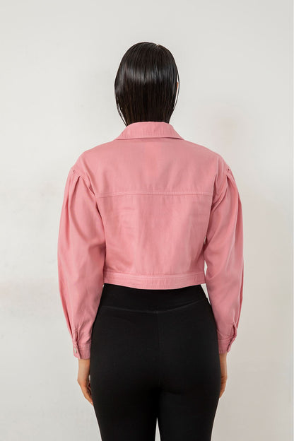 Clementine Cepli Kot Ceket-Pembe