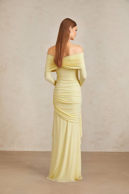 Juniper Maxi Elbise -Sarı