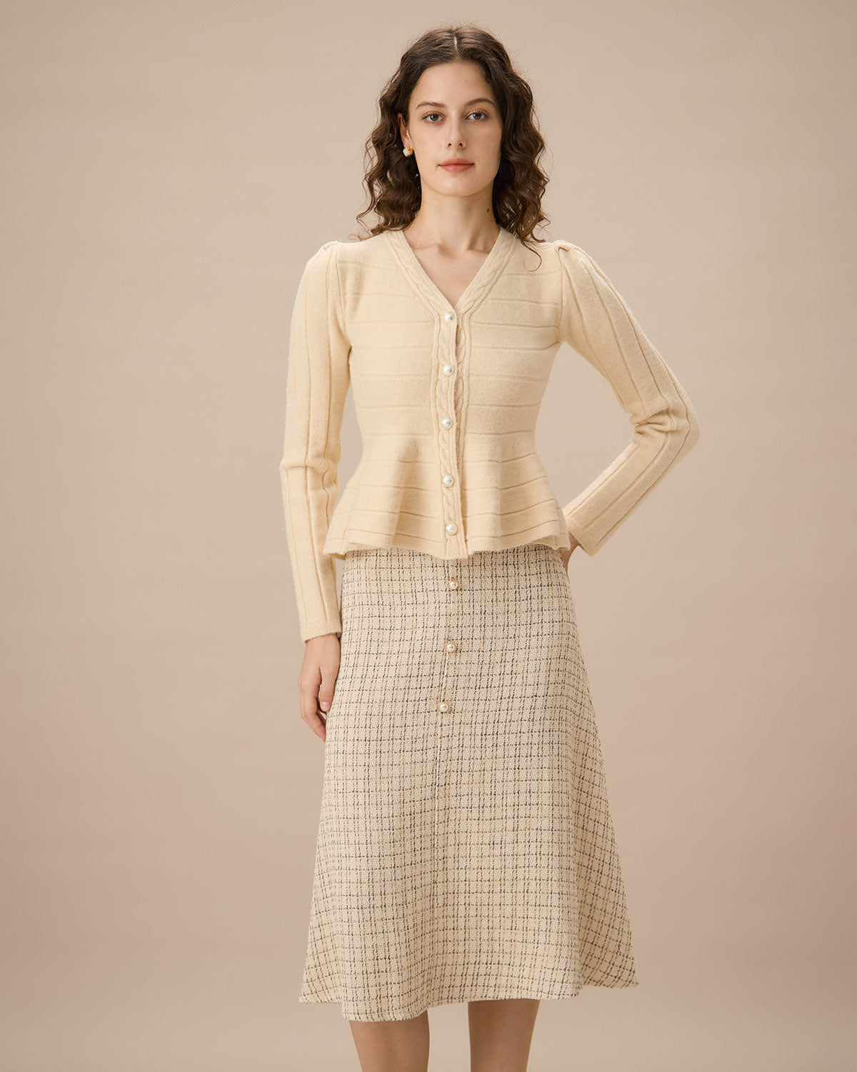 Jocasta Kardigan Top Zapinany na Guziki