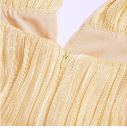 Aurora Güneş Işığı Maxi Elbise