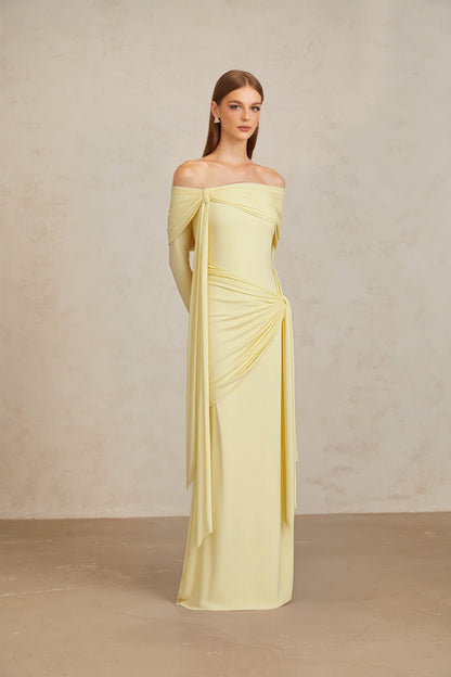 Juniper Maxi Elbise -Sarı