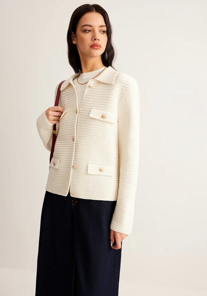 Florencja, dzianinowy kardigan zapinany na guziki