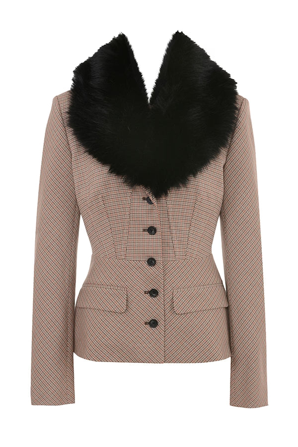 Buckingham Puppytooth Check Kum Saati Ceket