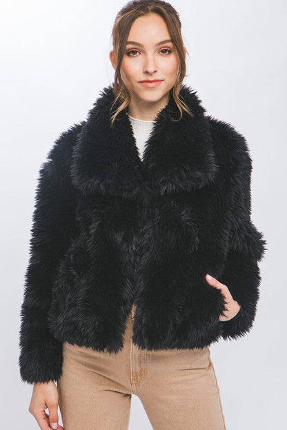 Uzun Kollu Suni Kürk Kaban