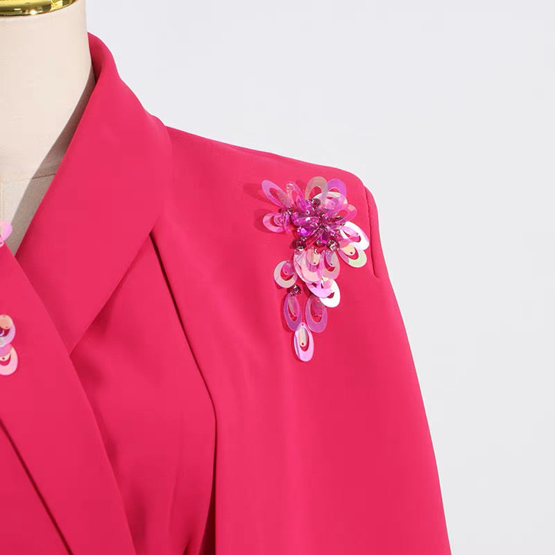 Stella Süslemeli Pelerin Mini Elbise