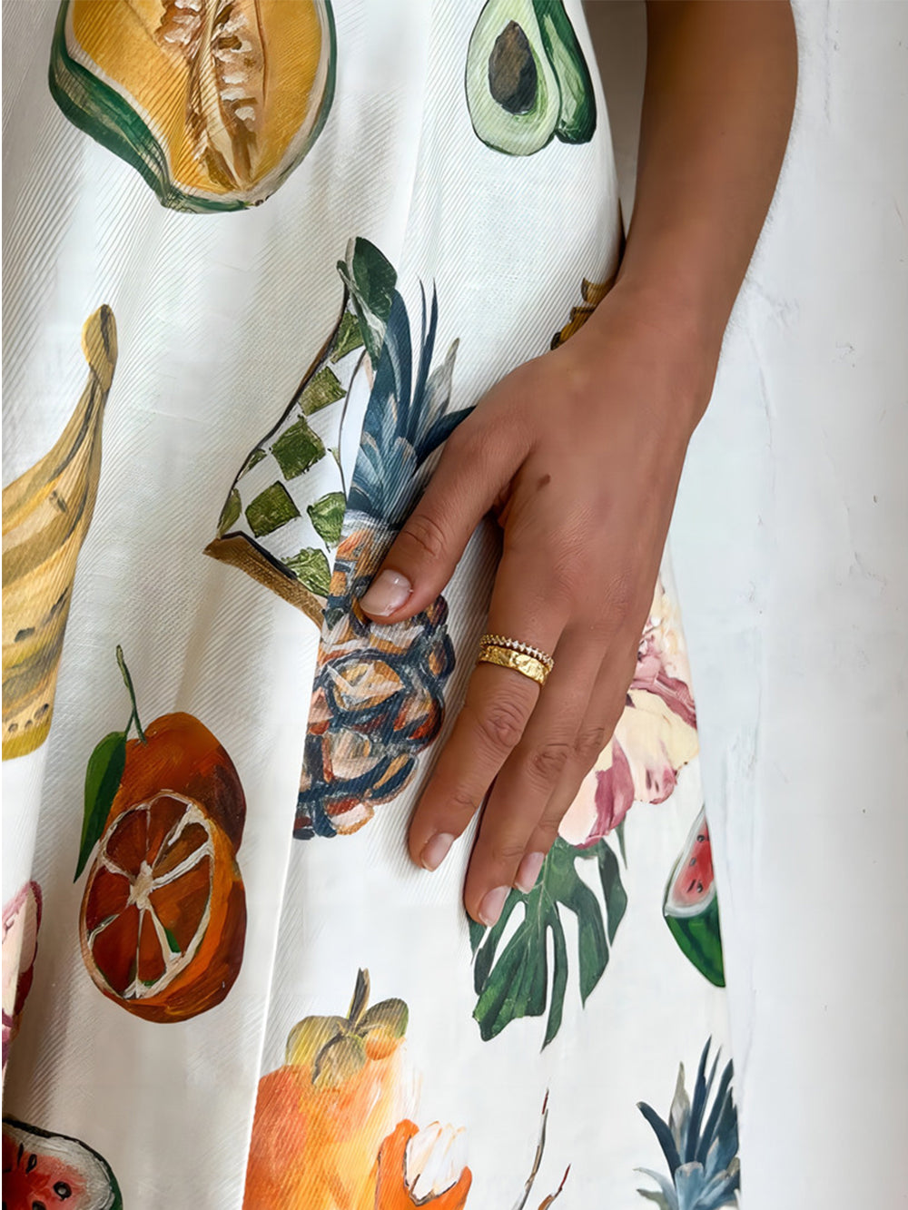 Moda Grafiti Baskılı Slim Fit Çok Yönlü Maksi Elbise