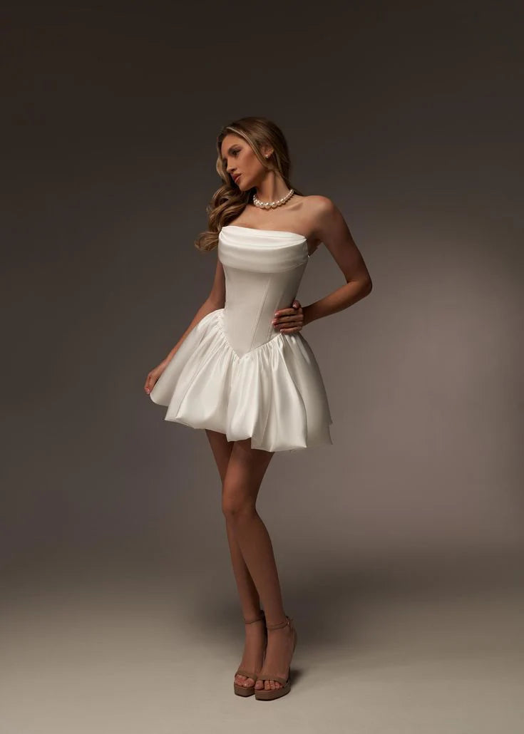 Jovienne Saten Mini Elbise