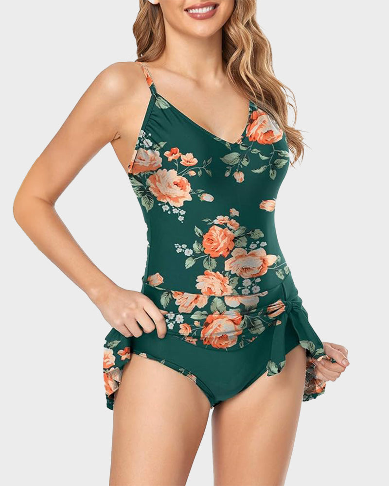 Kadın Karın Kontrollü Slim Fit Mayo