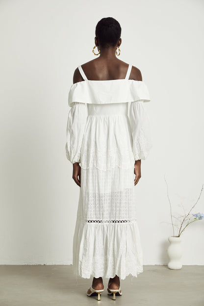 Lisette Dantel Midi Elbise