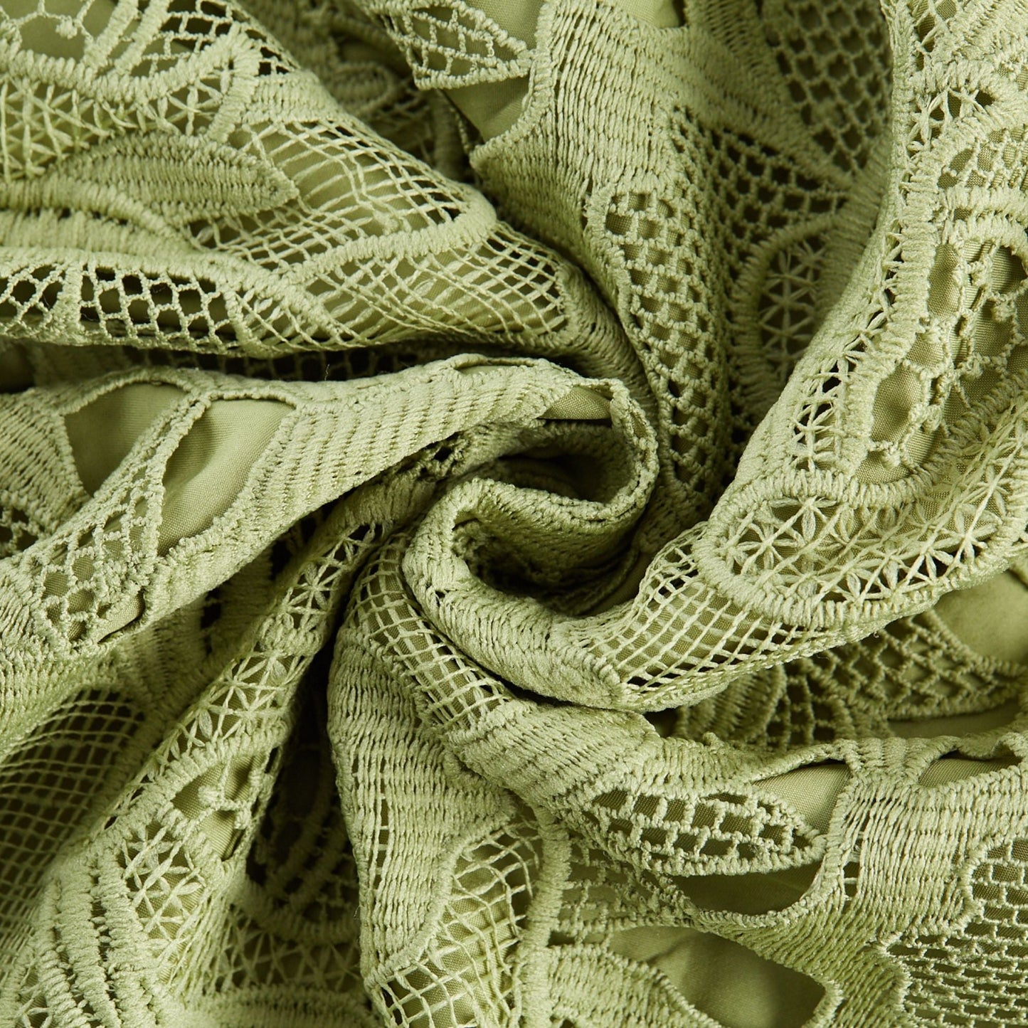 Inès Dantel Cut-Out Midi Elbise