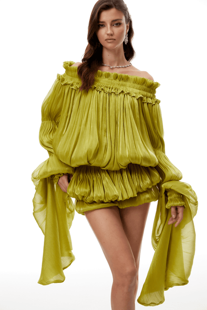 Marcia Parlak Mini Elbise
