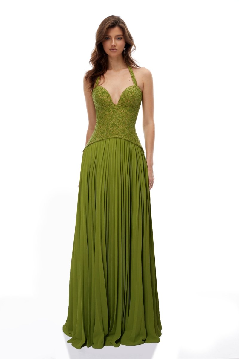 Emerald Korse Maxi Elbise