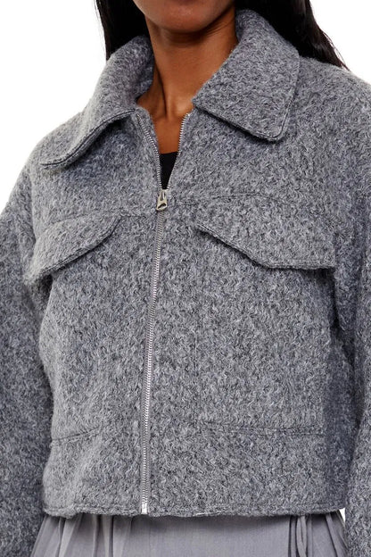 Polo Yaka Kısa Kaban