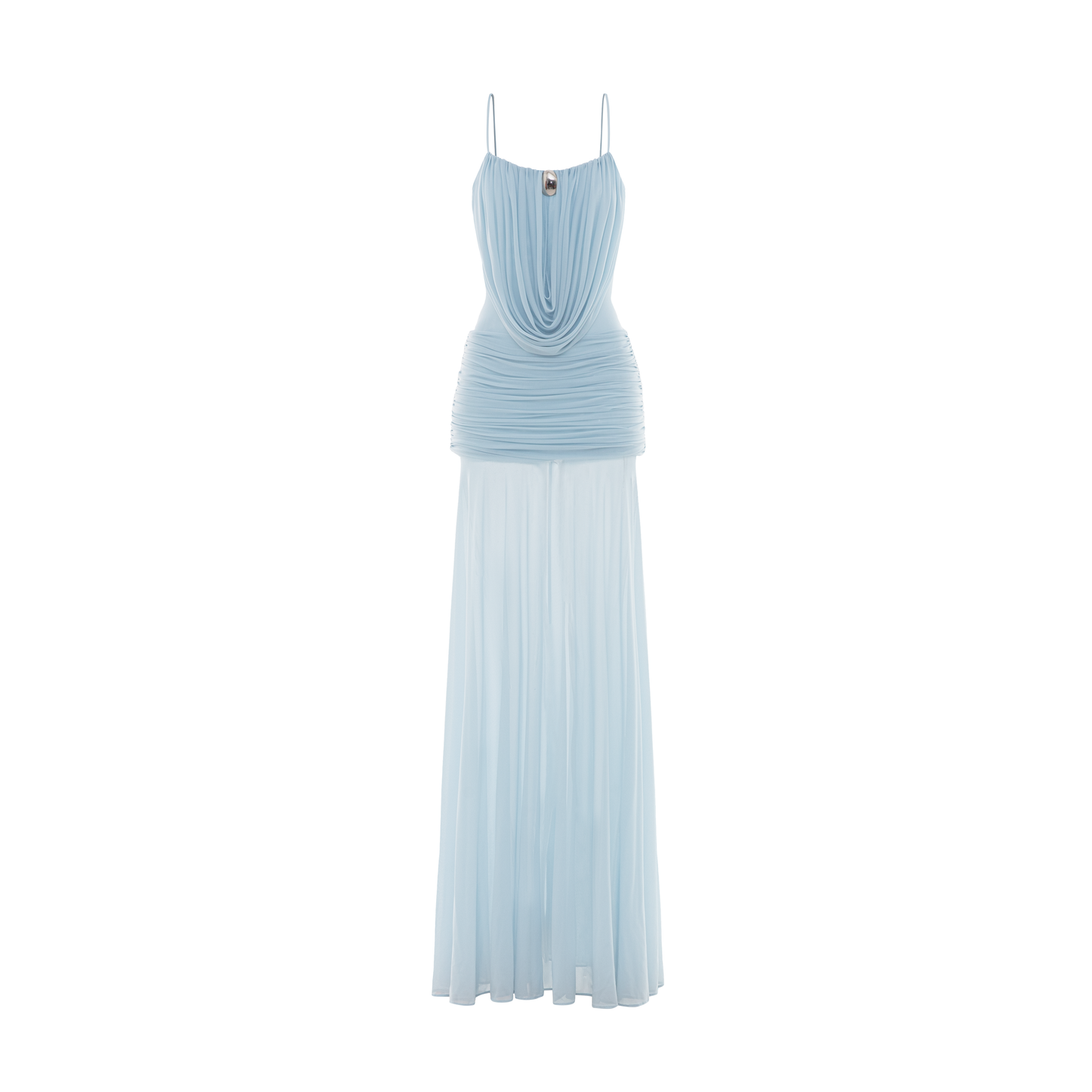 Marigold Maxi Elbise-Mavi