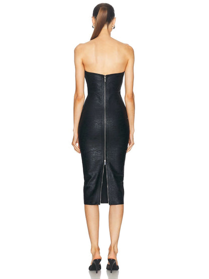 Sukienka midi Viper Sculpt bez ramiączek