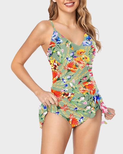 Kadın Karın Kontrollü Slim Fit Mayo