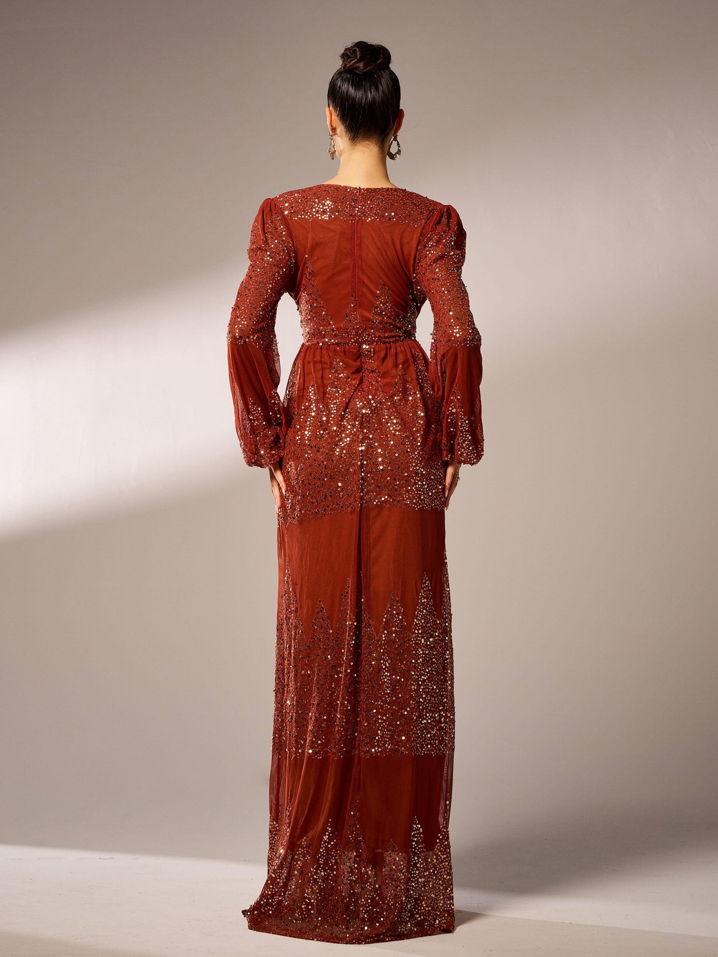 Annelise Yırtmaçlı Maxi Elbisesi