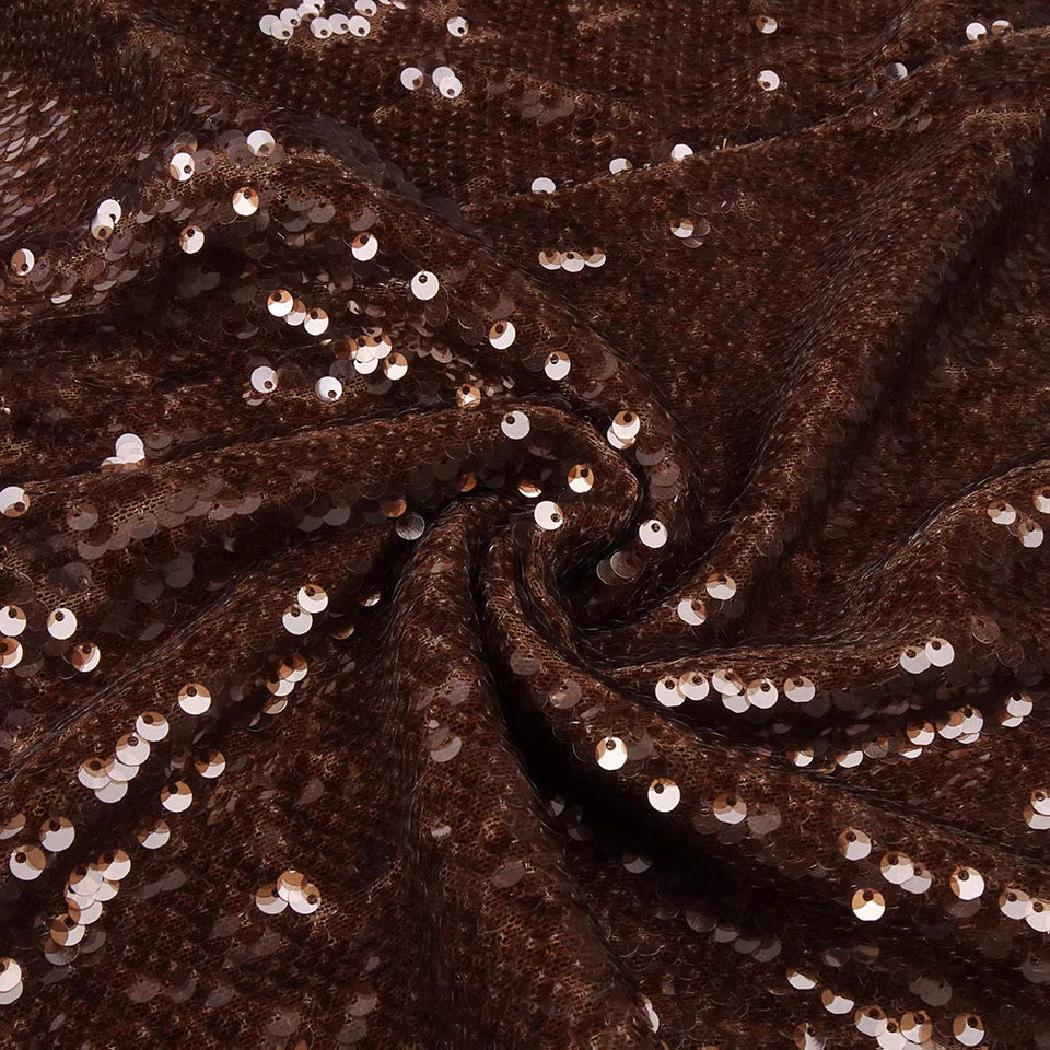 Sierra Bronz Payetli Seti Maxi Elbise