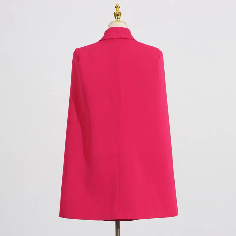 Stella Süslemeli Pelerin Mini Elbise