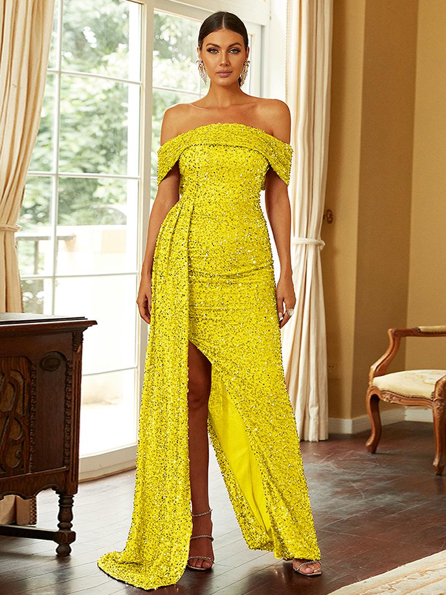 Xylia Yırtmaçlı Maxi Elbisesi