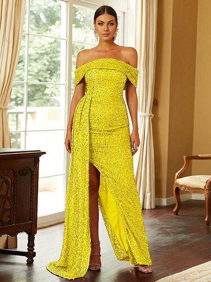 Xylia Yırtmaçlı Maxi Elbisesi