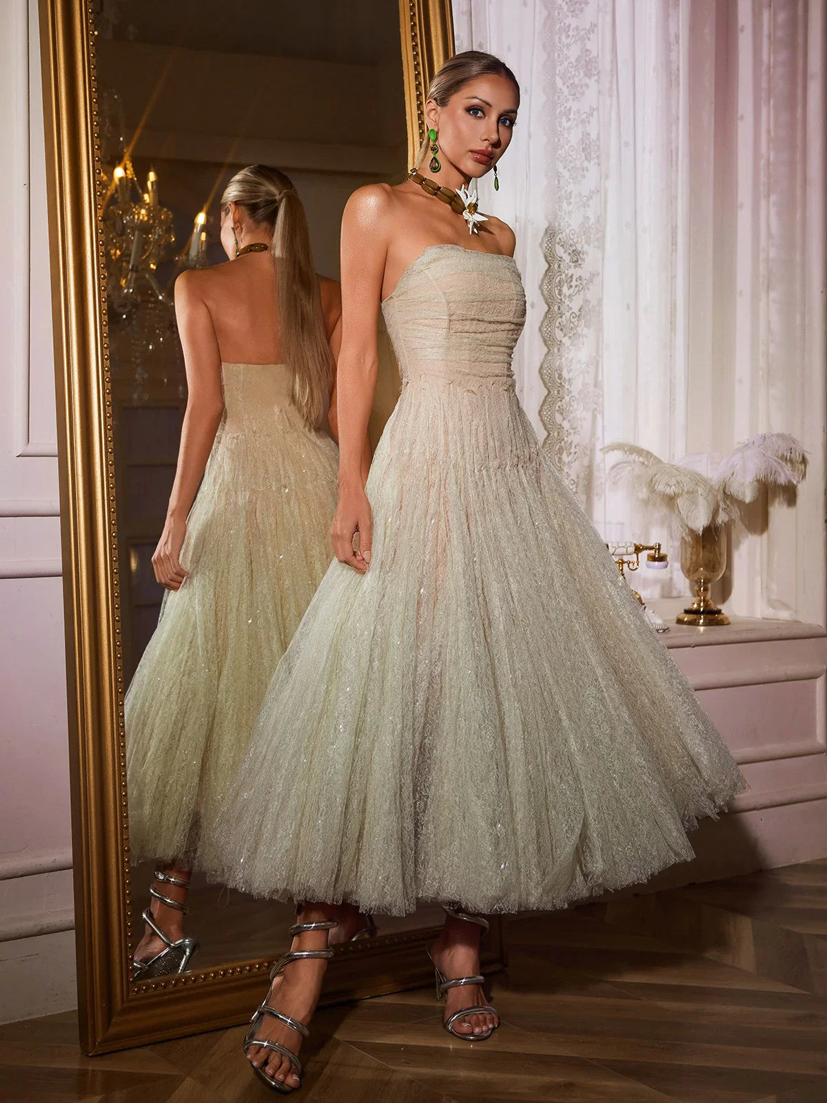 Lueur Maxi Tül Elbise