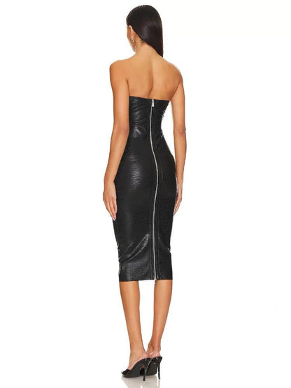 Sukienka midi Viper Sculpt bez ramiączek