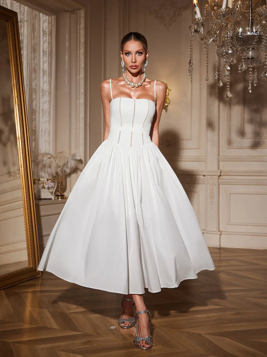 Amelie Korseli Flare Midi Elbise