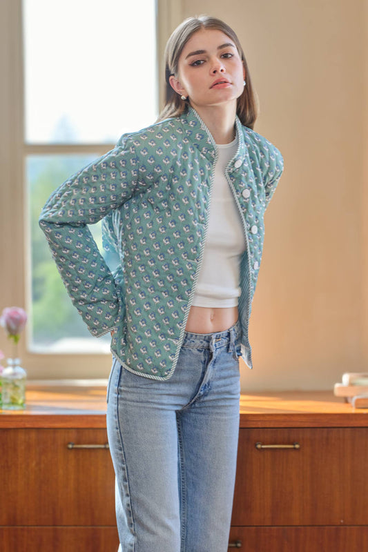 Çift Taraflı Tiffany Kapitone Ceket